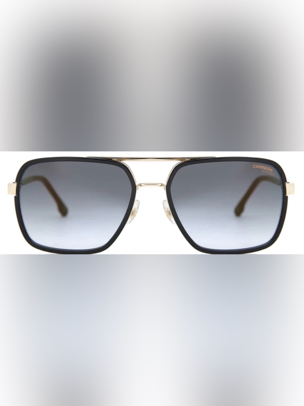 Carrera Black Frame Sunglasses with Gold Bridge